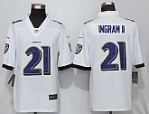 Nike Baltimore Ravens 21 Ingram II White Vapor Untouchable Limited Jersey,baseball caps,new era cap wholesale,wholesale hats